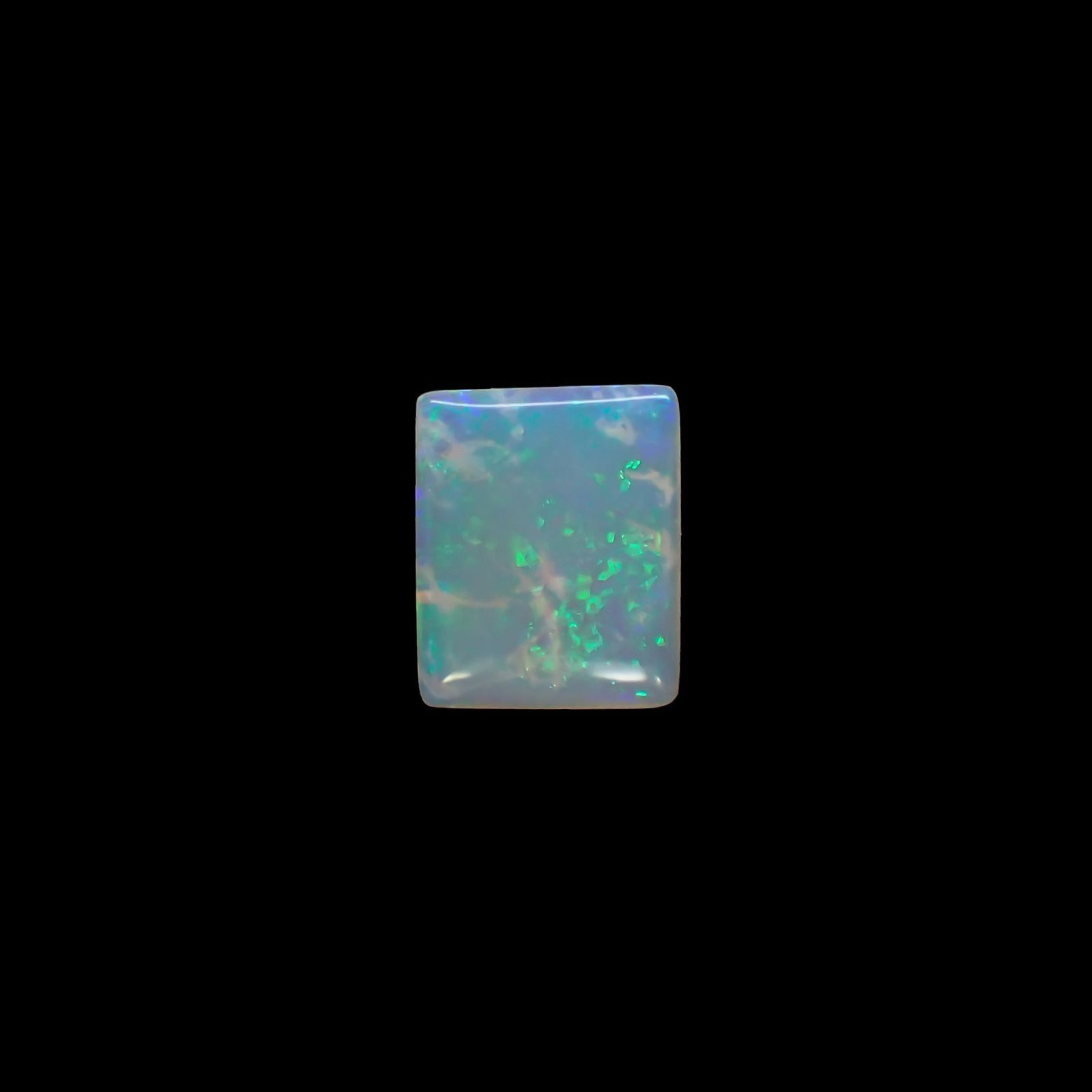 オパール(宝石名オパール) オーストラリア産 ソ付(彩珠) 1.552ct / 9.9x8mm前後 [210711332]