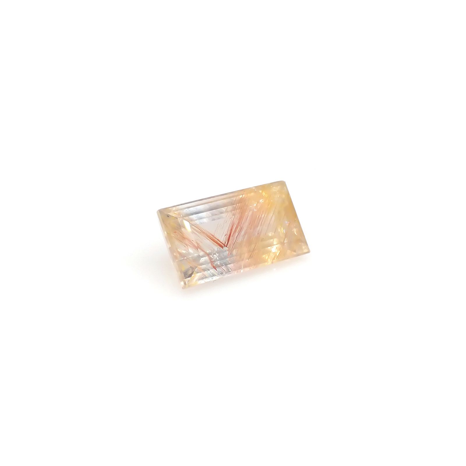 ニードルイントパーズ(チューブイントパーズ) ブラジル・ミナスジェライス州産 8.52ct[240225889]14.9x8mm前後