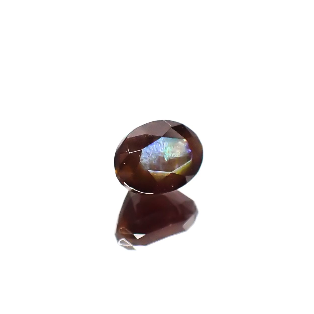 レインボーガーネット 日本・奈良県産 1.33ct[240125531]6.6x4.9mm前後
