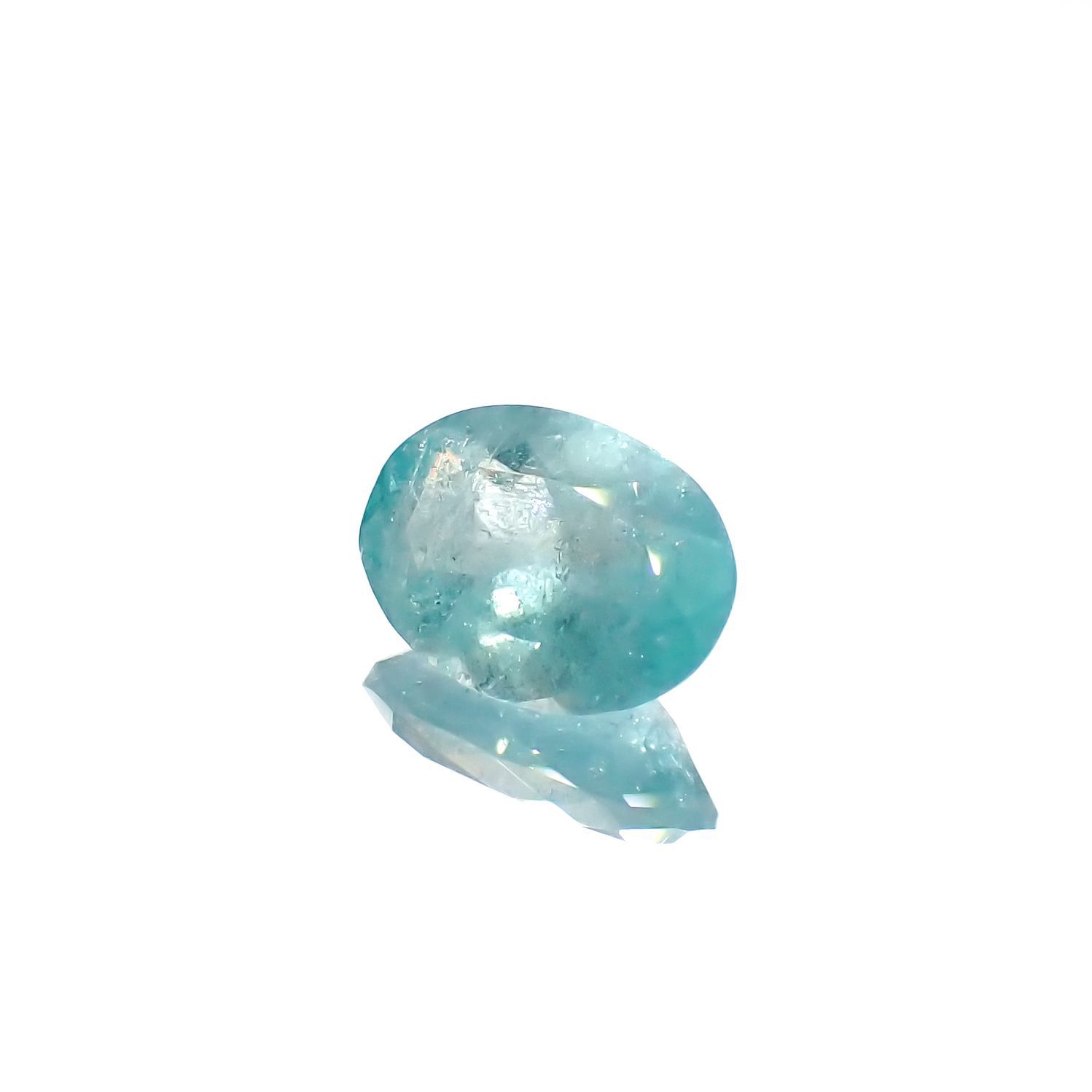 ユークレース(宝石名ブルー・ユークレース)コロンビア産 1.576ct ソ付(彩珠)[221018851]9x6.5mm前後