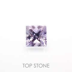 ◇プリンセスカット◇アイスラベンダーサファイア(宝石名サファイア)東アフリカ産 0.22ct 識別済[230120236]3.2x3.2mm前後