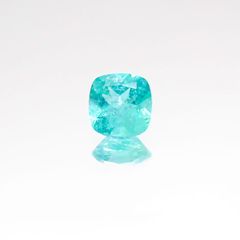 パライバトルマリン(宝石名トルマリン/別名パライバ・トルマリン) ブラジル産 0.256ct ソ付(宝貴協)[20106447]3.8×3.8mm前後