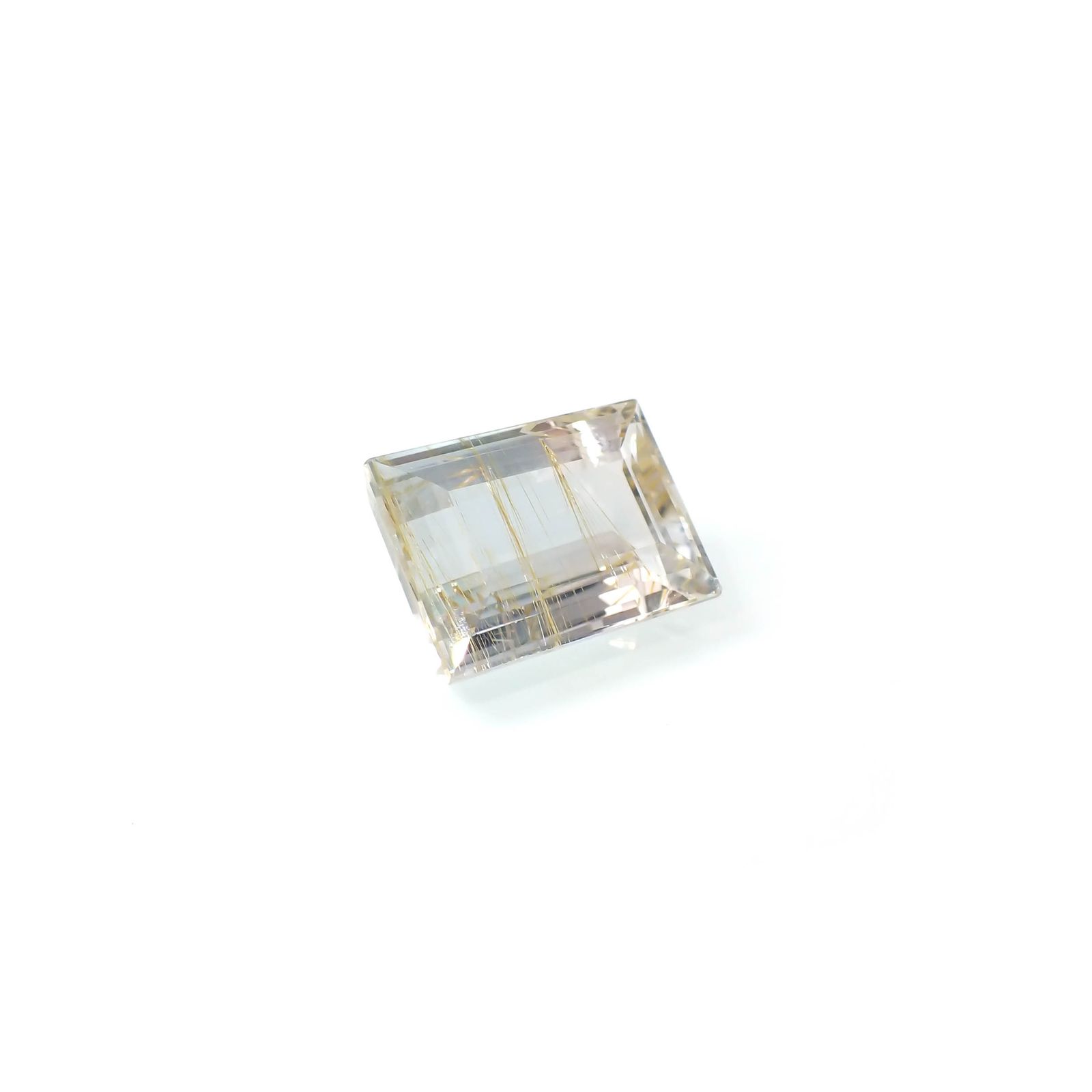 ニードルインブルートパーズ（チューブインブルートパーズ） ブラジル・ミナスジェライス州産 15.59ct[240125506]15.5x11.3mm前後