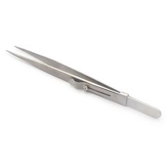 ピンセット ギザ・ストッパー付き LC 16cm