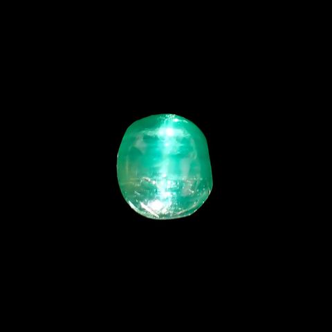 エメラルドキャッツアイ(宝石名エメラルド)コロンビア産 0.90ct 識別済[220115188]5.4x4.6mm前後