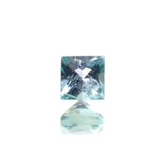 ◇プリンセスカット◇ブルーグリーンコーネルピン タンザニア産 0.096ct / 2.3x2.3mm前後 [260222852]