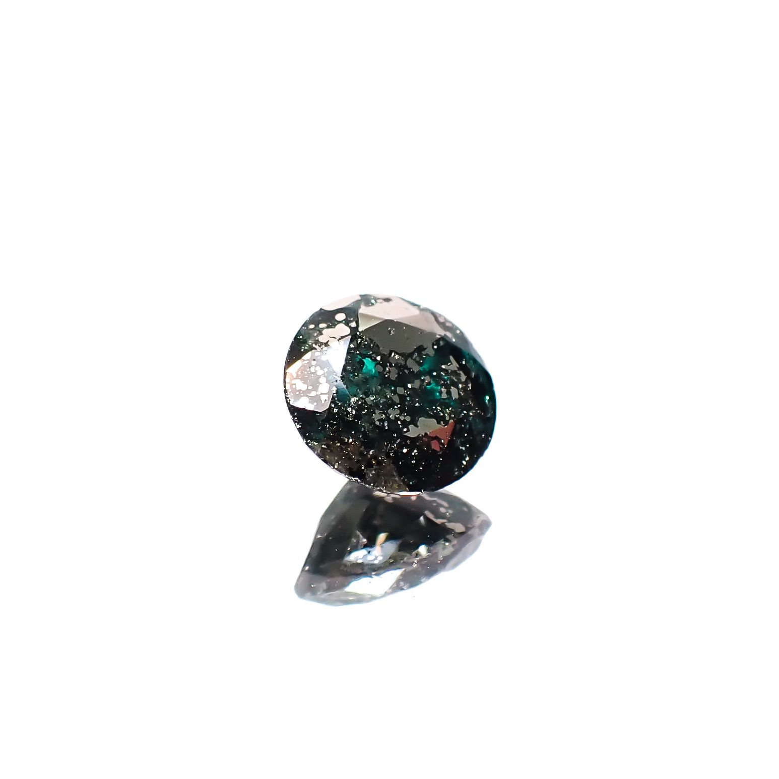 パイライトインエメラルド コロンビア産 0.92ct [241229557]6.1x6.1mm前後