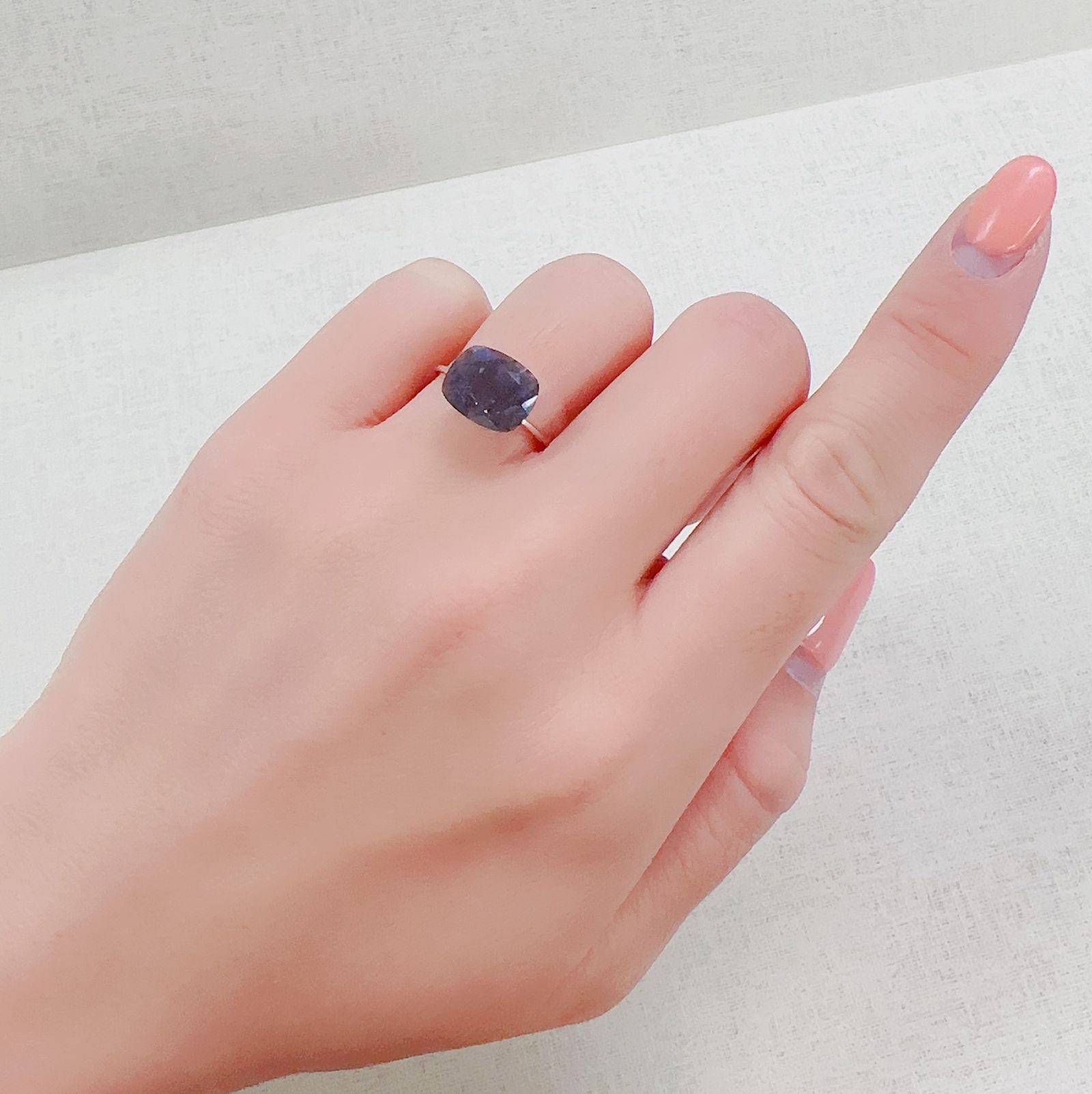 ブラッドショットアイオライト インド産 2.02ct[230321207]10.5x8.4mm前後