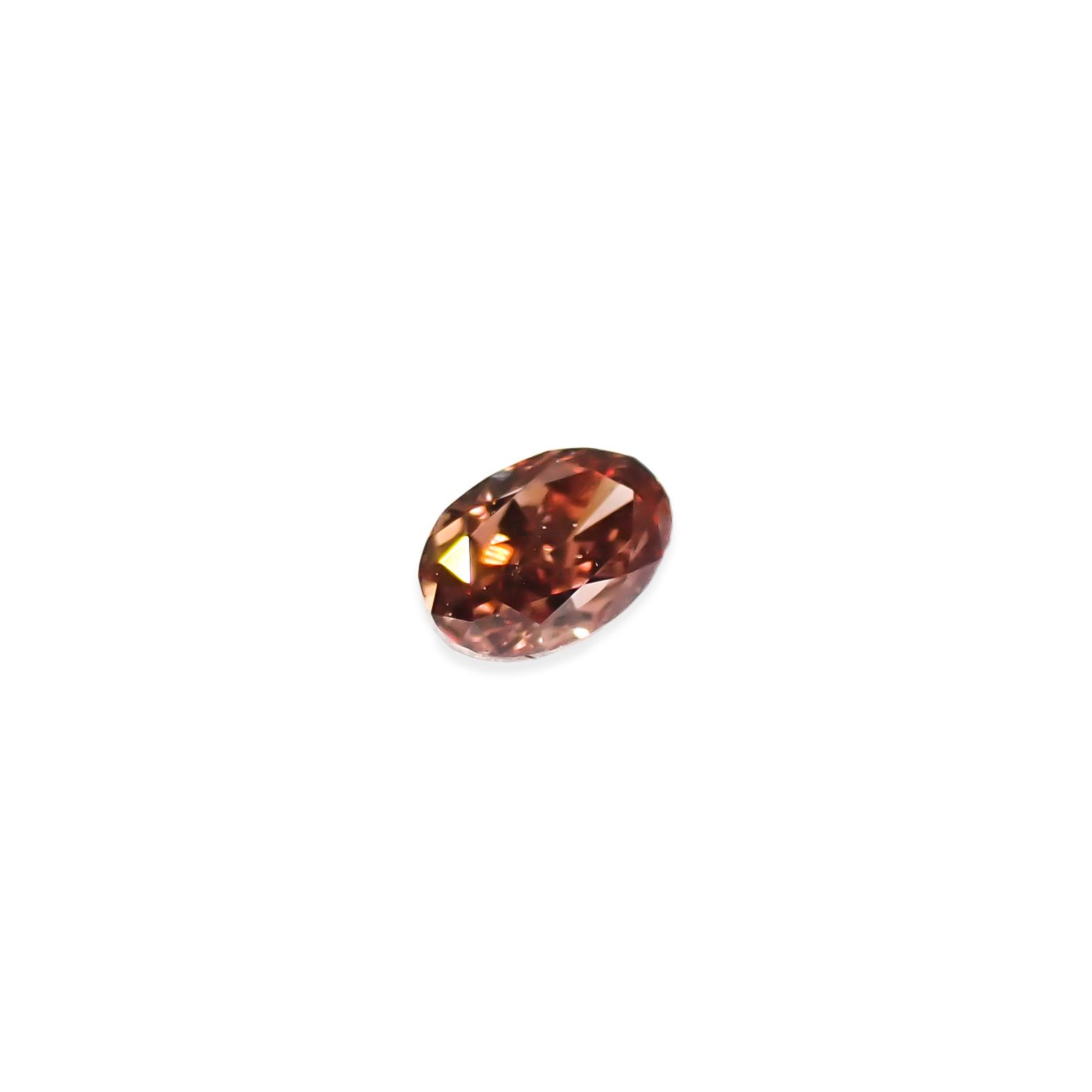 ピンクダイヤモンド(宝石名ダイアモンド VS-1/FANCY DEEP BROWNISH PINK) 0.033ct ソ付(AGT)[250129713]2.25x1.6mm前後