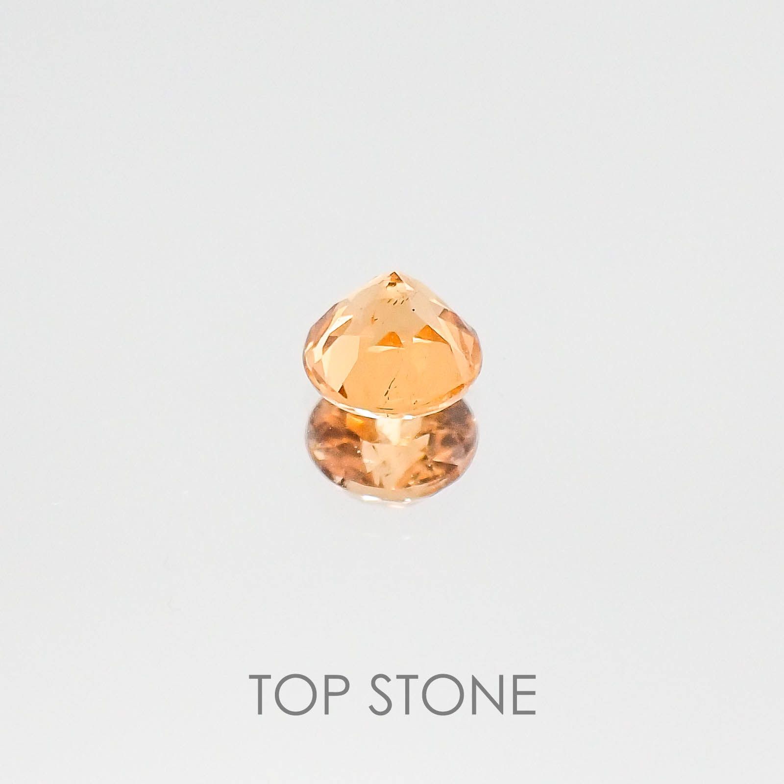 スペサルティンガーネット マンダリンオレンジカラー(宝石名スペサルティン・ガーネット) ケニア産 0.36ct 識別済[20084399]3.9×3.9mm前後