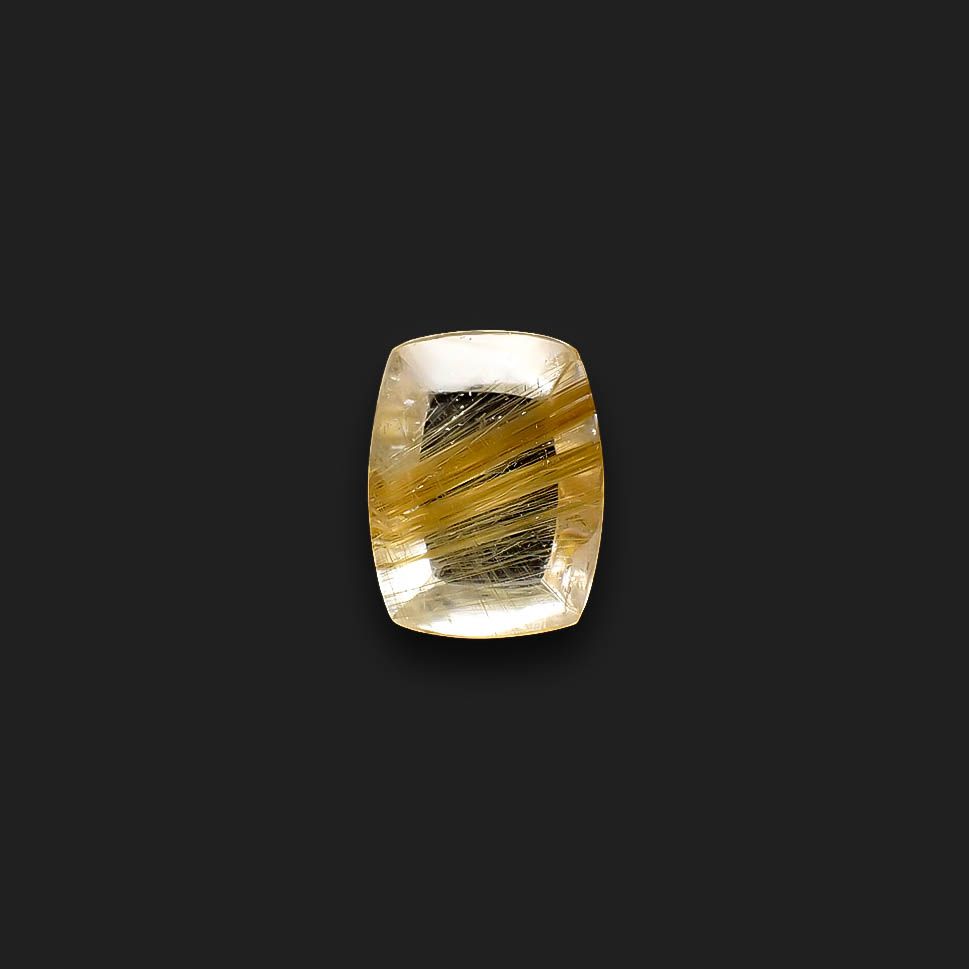 タイチンルチルクオーツ ブラジル産 4.00ct[240427322]11.8x8.9mm前後