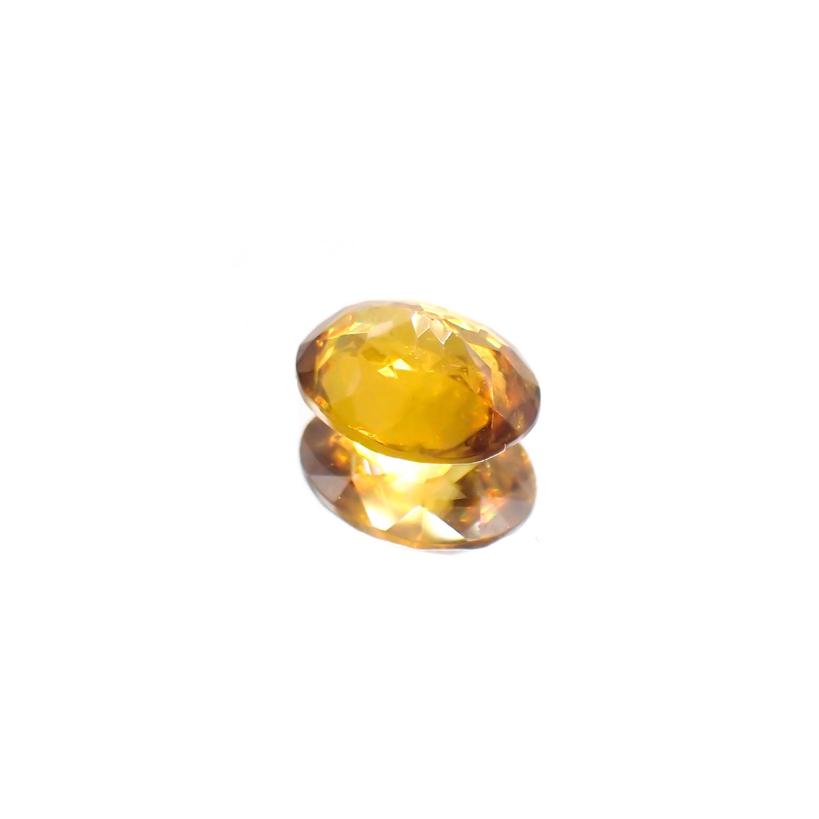ゴールデンスフェーン(宝石名スフェーン) マダガスカル産 1.34ct 識別済[210812758]7.7×5.9mm前後