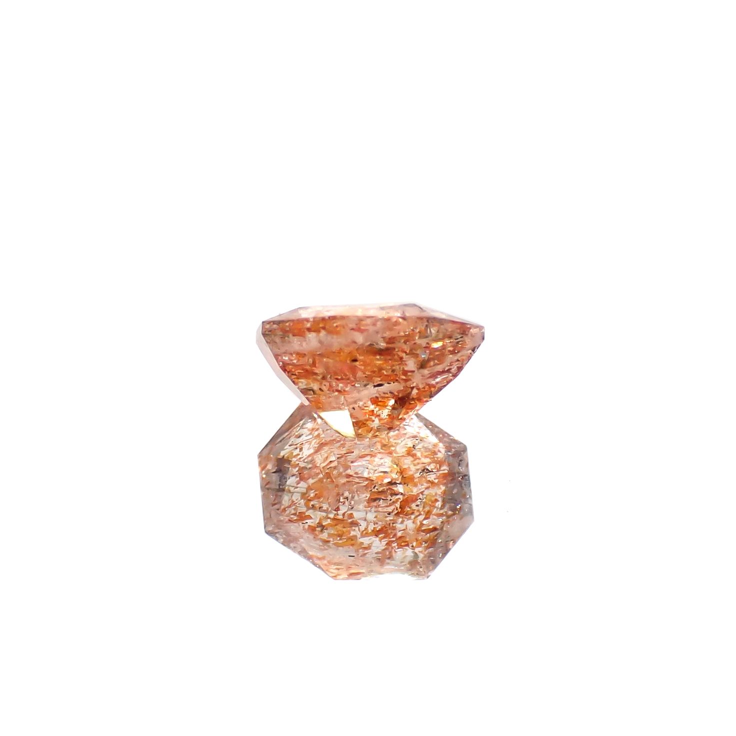 ◇カスタムカット◇イリュージョンサンストーン タンザニア産 0.66ct[240628262]6.5x5.5mm前後