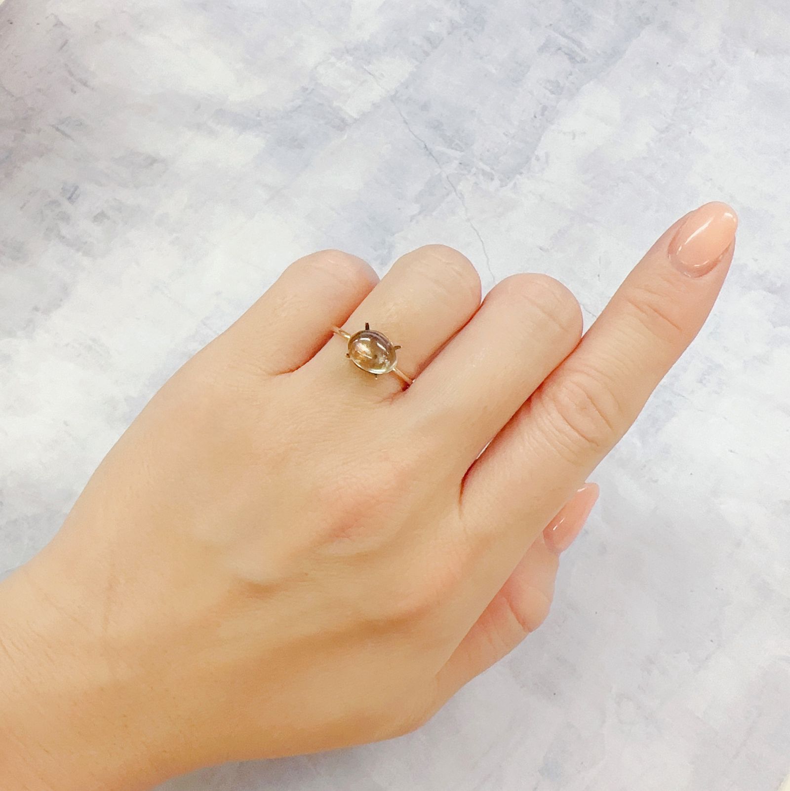 アベンチュリンアクアマリン ナイジェリア産 2.65ct[230119775]9.3x6.7mm前後