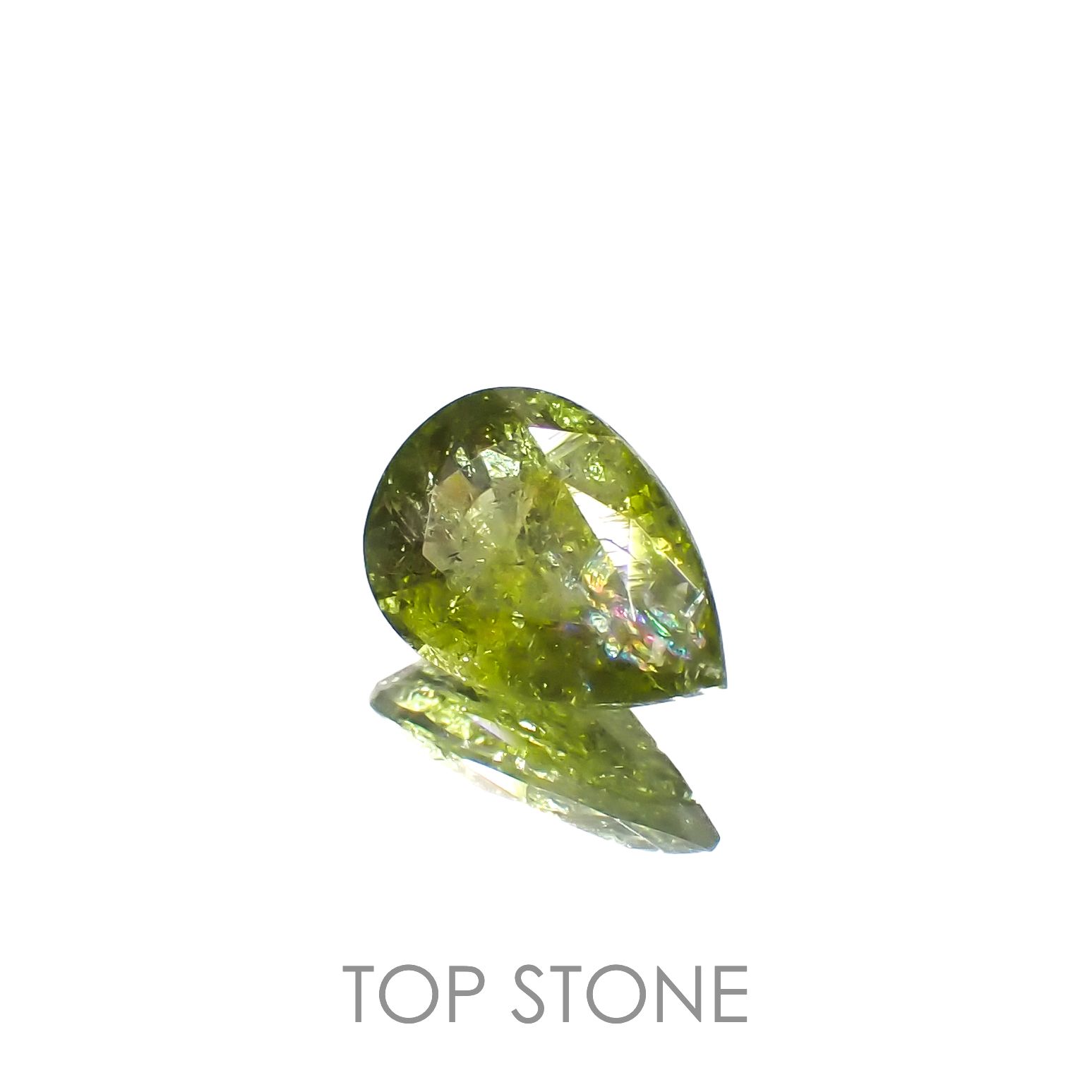 イリデッセンスクロムトルマリン(宝石名トルマリン)ケニア産 0.63ct 識別済[221119095]7.4x5.1mm前後