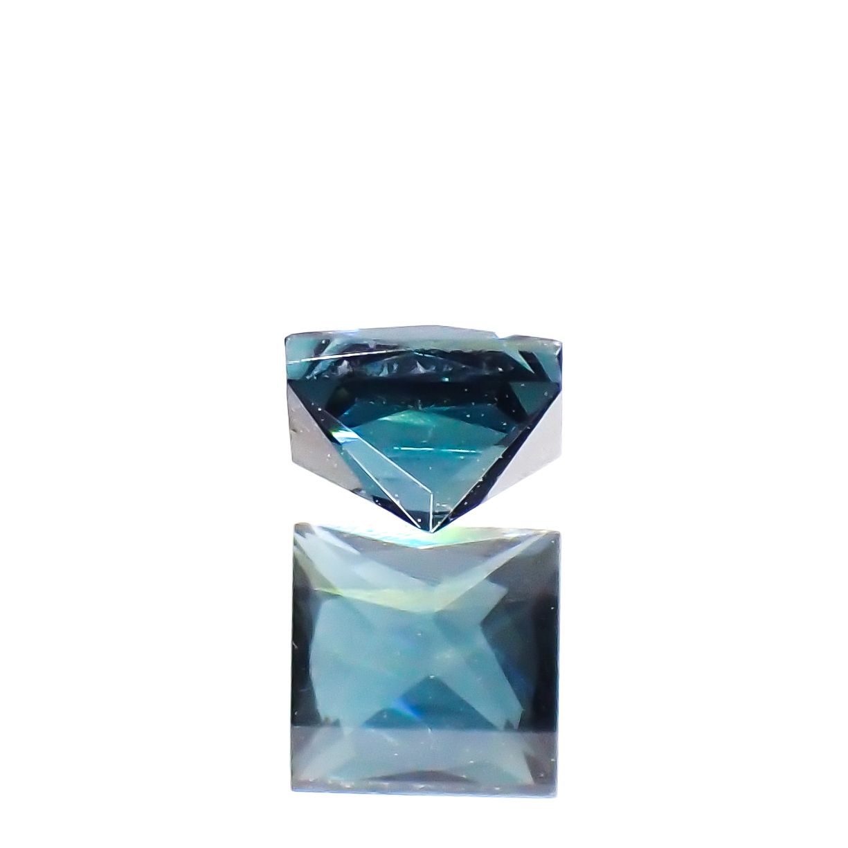 ◇プリンセスカット◇インディゴライト ブラジル産 0.19ct[230923521]3.1x3mm前後