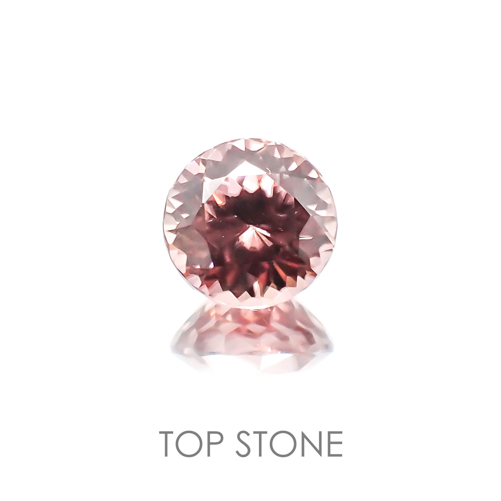 ピンクジルコン スリランカ,カンボジア産 ルース 1.62ct[20208062]6.5×6.5mm前後