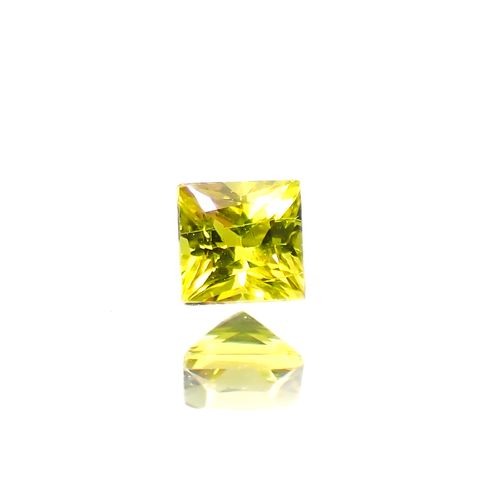 ◇プリンセスカット◇クリソベリル スリランカ/マダガスカル産 0.25ct [250330008]3.2x3.2mm前後