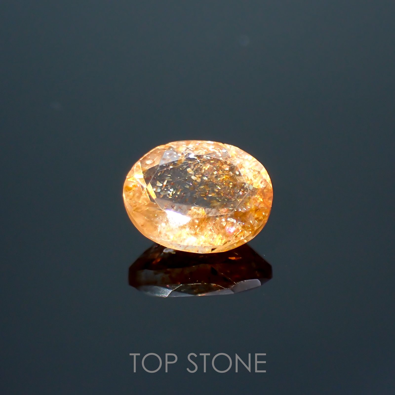 イリュージョンサンストーン インド産 1.79ct[220114216]8.9x7mm前後