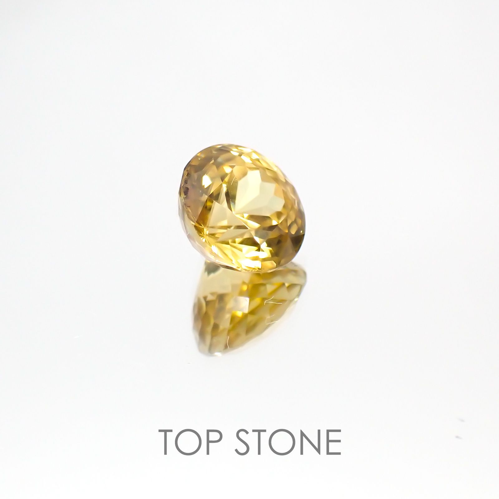 イエロージルコン スリランカ,カンボジア産 ルース 2.28ct[21018068]7×7mm前後