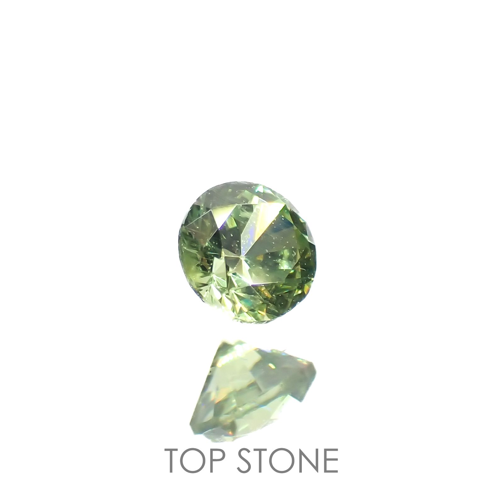 デマントイドガーネット(宝石名デマントイド・ガーネット)ロシア産 0.16ct 識別済[220616524]3.1x3.1mm前後