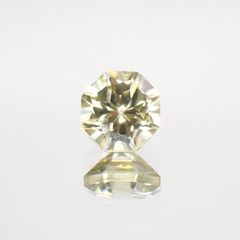 ◇オクタゴンカット◇イエロージルコン(宝石名ジルコン)スリランカ/カンボジア産 0.87ct 識別済[220113982]5.1x5mm前後