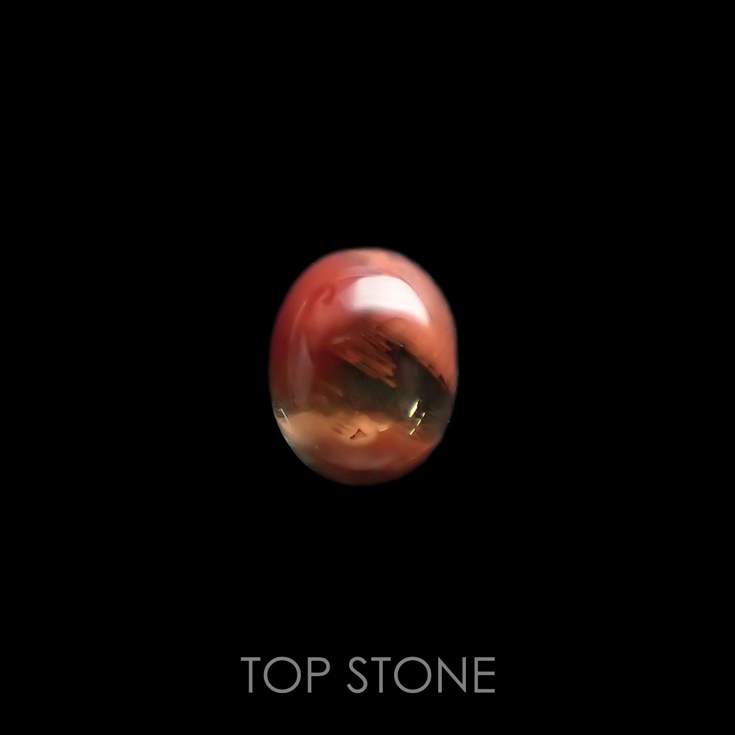 バイカラーアンデシン(宝石名アンデシン/ラブラドライト) チベット産 3.45ct 識別済[211013548]10.2×8mm前後