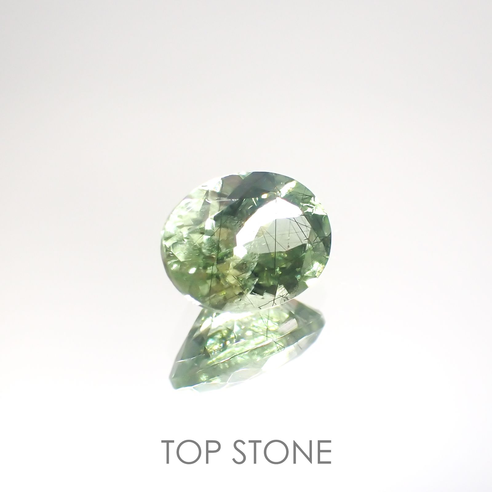 ルドウィジャイトインペリドット(宝石名ルドウィジャイトインペリドット) パキスタン産 1.46ct 識別済[211013500]8×6.1mm前後