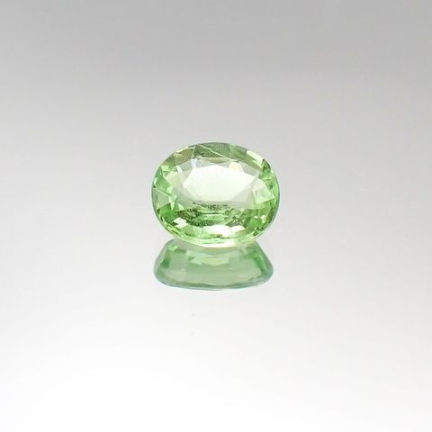 ミントガーネット(宝石名グリーン グロッシュラー・ガーネット)タンザニア・メレラニ鉱山産 1.01ct 識別済[230622488]6.5x5.8mm前後