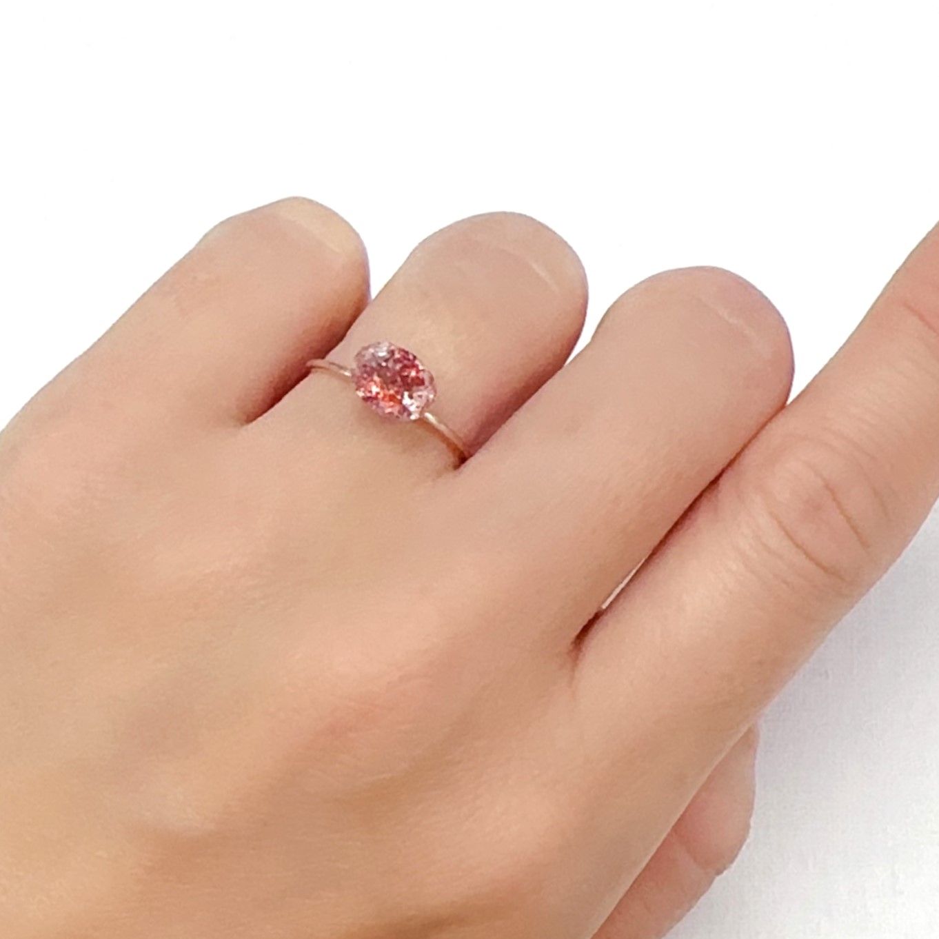 ファイヤークォーツ ナイジェリア産 1.23ct[240326718]8.1x6.1mm前後