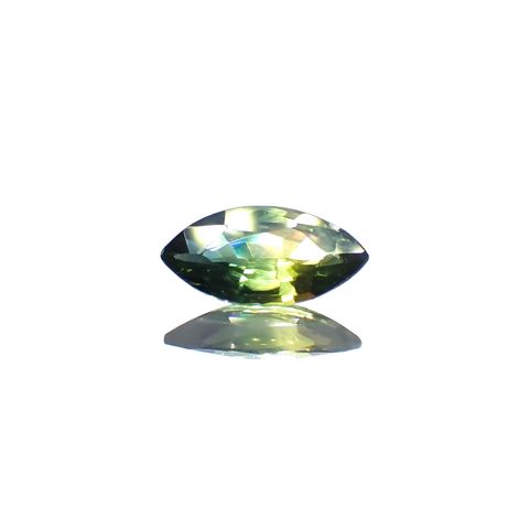 バイカラーサファイア(宝石名サファイア)マダガスカル/オーストラリア産 0.53ct 識別済[250114844]7.9x3.9mm前後