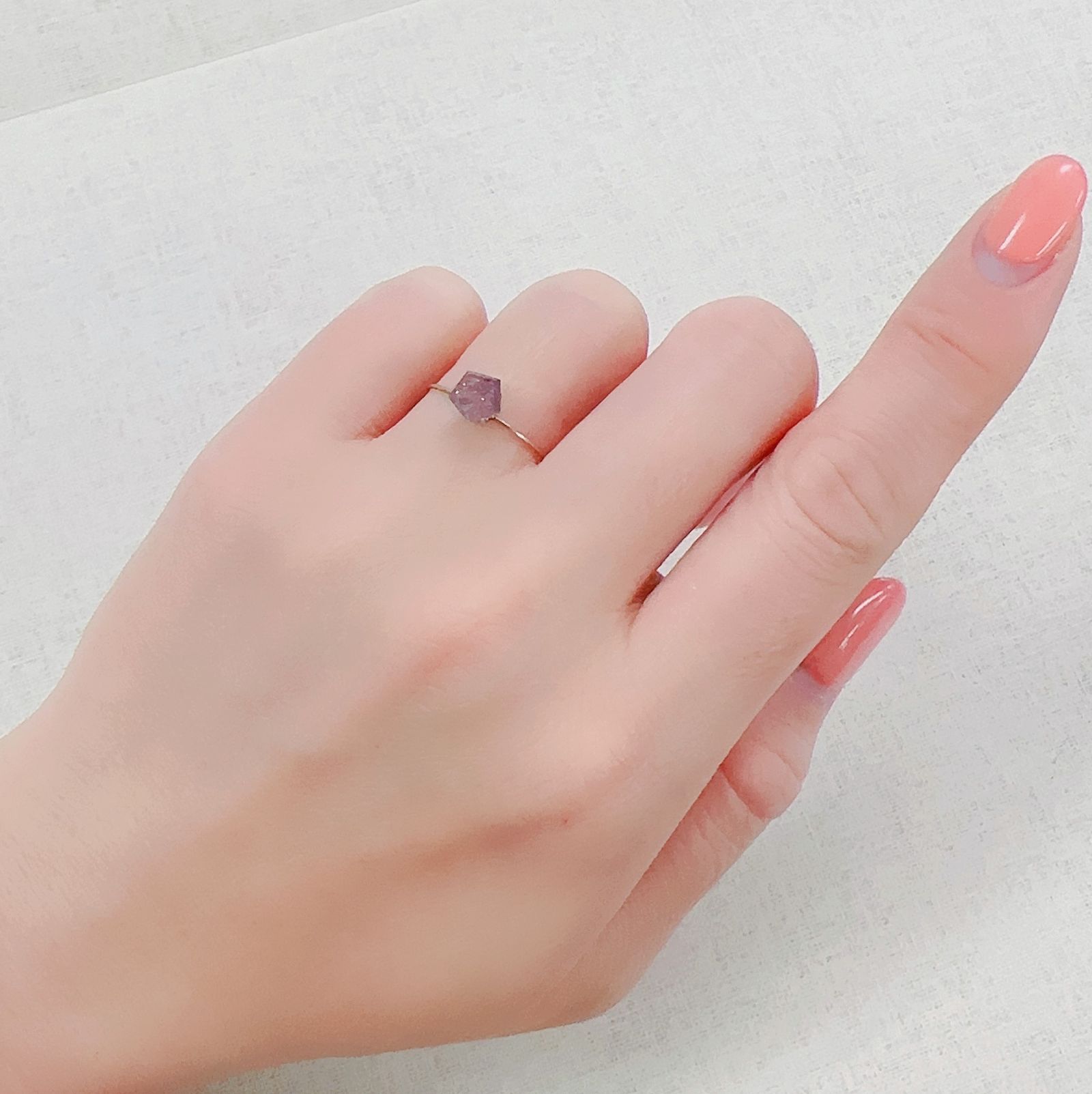 ◇ペンタゴンカット◇ブラッドショットアイオライト インド産 0.60ct[230320948]5.8x6.1mm前後