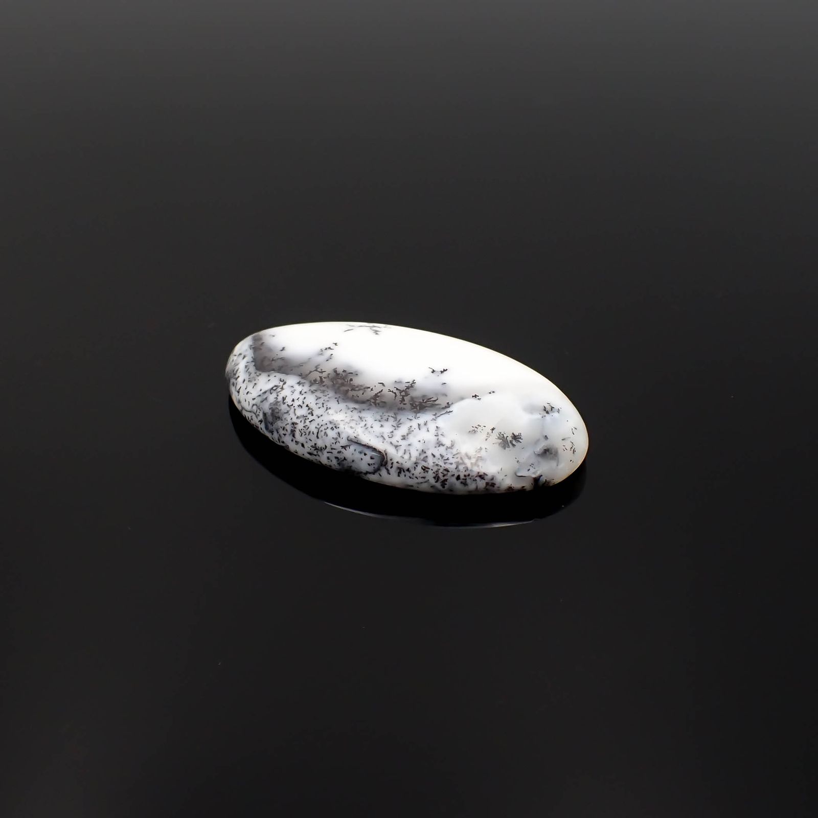 デンドリチックオパール ブラジル産 28.57ct[230722767]34.3x19.3mm前後