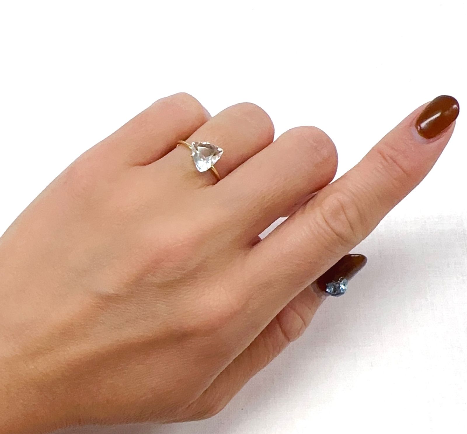 ハイアライトオパール(宝石名オパール)メキシコ産 1.05ct 識別済[231024007]8.2x8.2mm前後