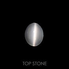 ムーンストーンキャッツアイ(宝石名ムーンストーン・キャッツアイ) インド産 2.86ct 識別済[210812734]10.1×8mm前後