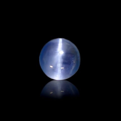 アパタイトキャッツアイ(宝石名ブルー・アパタイト・キャッツアイ)マダガスカル産 1.757ct ソ付(彩珠)[230823094]7.3x7.1mm前後