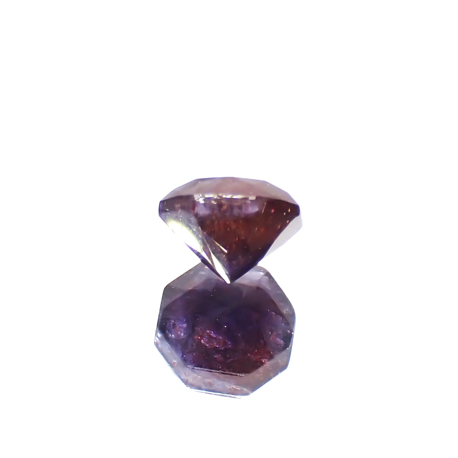◇オクタゴンカット◇ブラッドショットアイオライト インド産 0.49ct[230320946]5x5mm前後