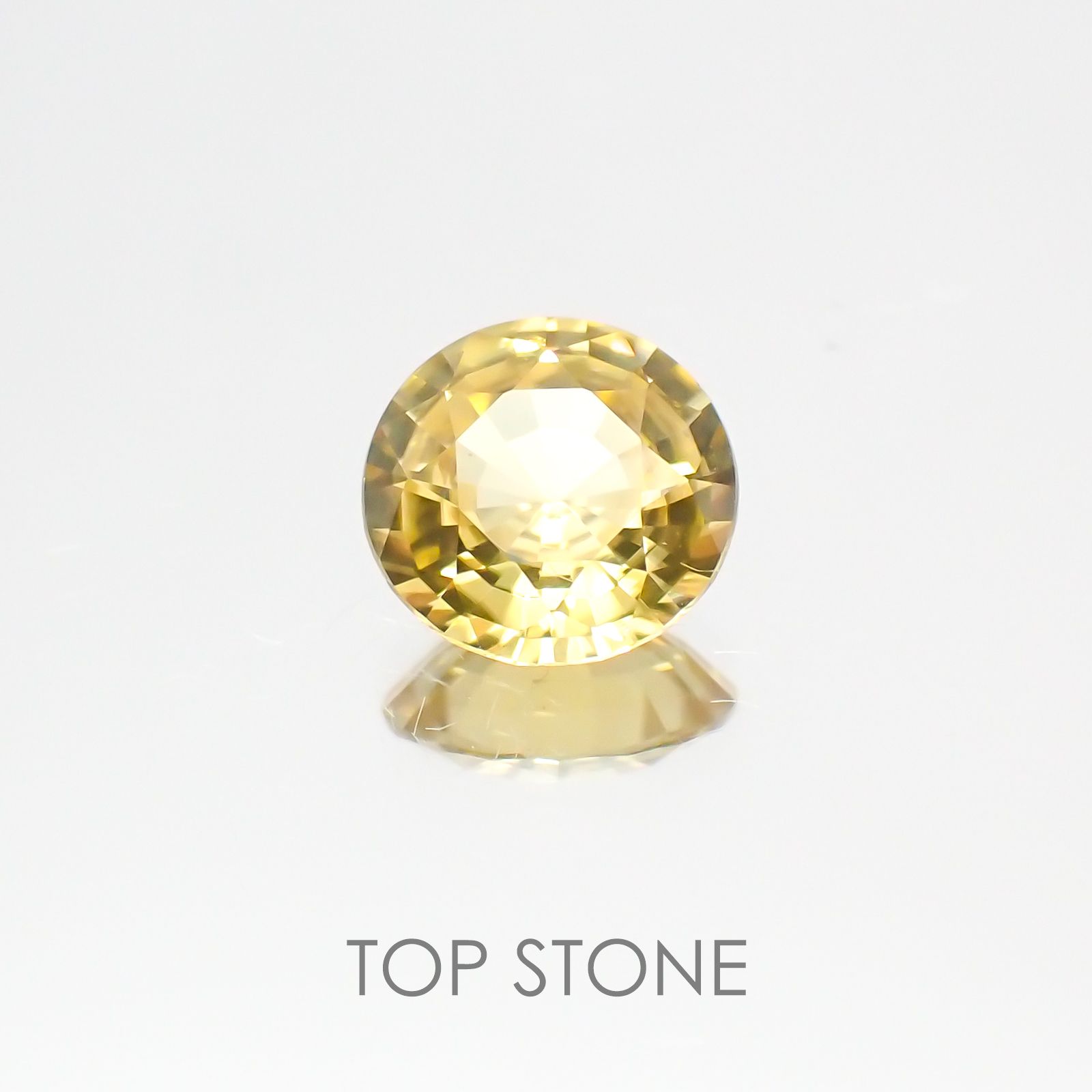 イエロージルコン スリランカ,カンボジア産 ルース 1.2ct[20128066]6.5×6.5mm前後