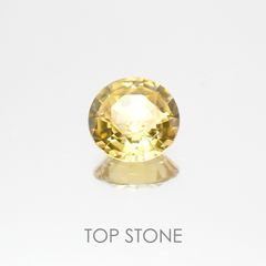 イエロージルコン スリランカ,カンボジア産 ルース 1.2ct[20128066]6.5×6.5mm前後