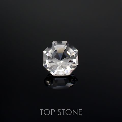 ◇オクタゴンカット◇レムリアンシードクリスタル(保証シール付き) ブラジル産 0.51ct[221018277]5x5mm前後