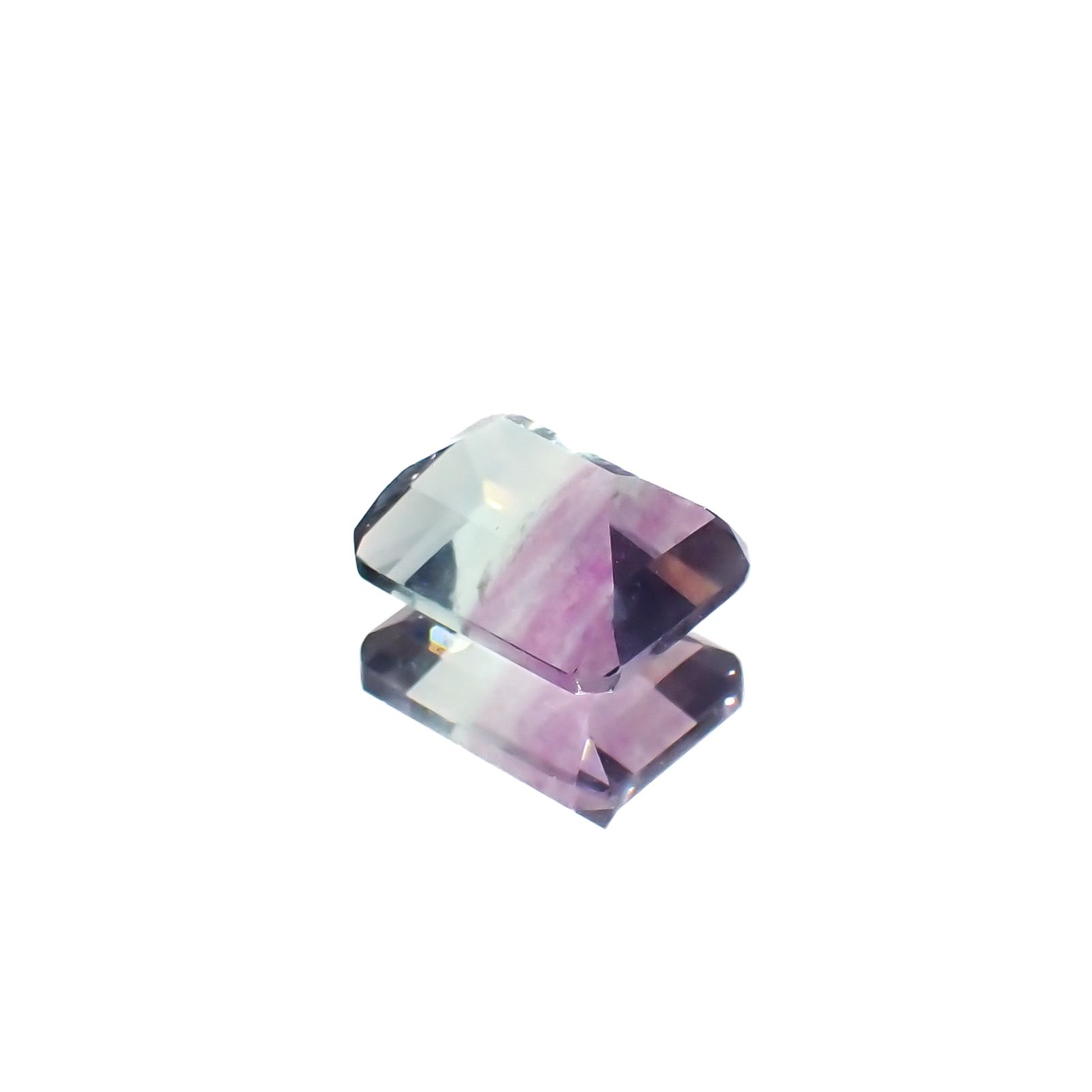 パーティカラーフローライト フルオレッセンス ブラジル産 4.41ct[230823271]10.1x8.1mm前後