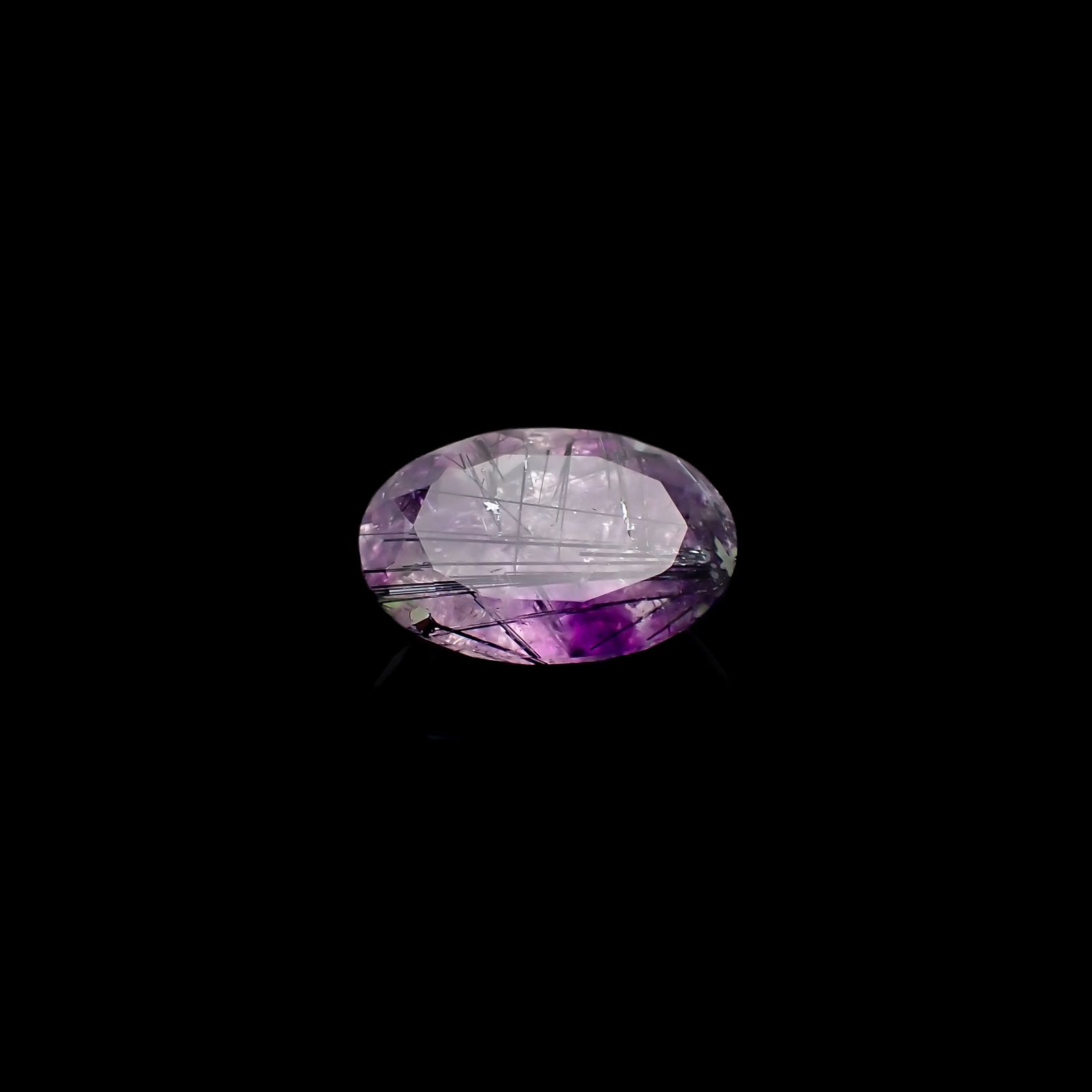 アメジストエレスチャル ナイジェリア産 9.86ct[231224661]17.9x12.6mm前後