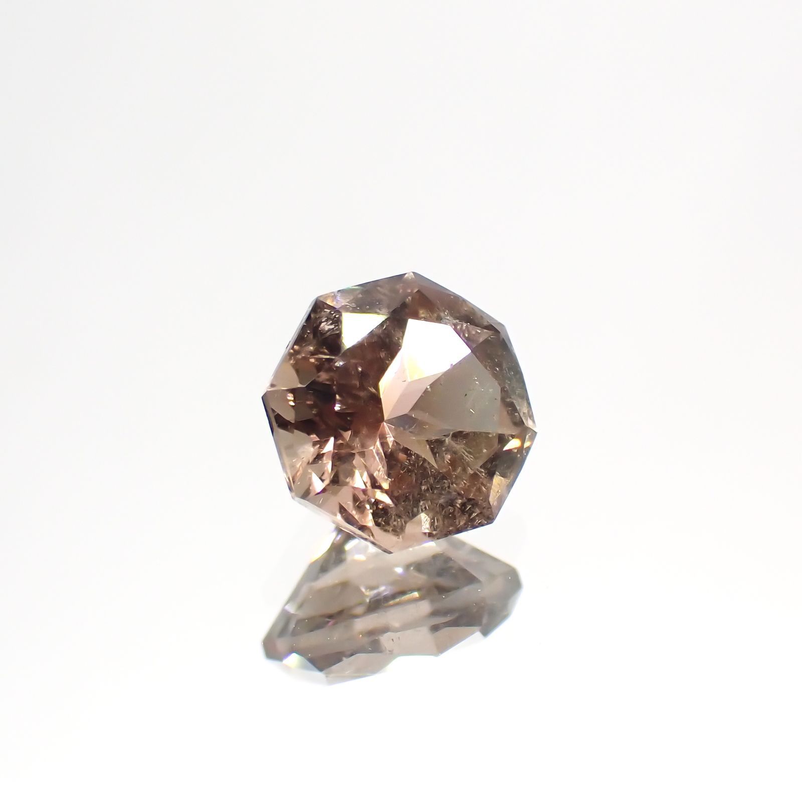 ◇オクタゴンカット◇ブラウントルマリン SA(宝石名トルマリン)ブラジル/アフリカ産 1.103ct ソ付(彩珠)[231124219]6.2x6.2mm前後