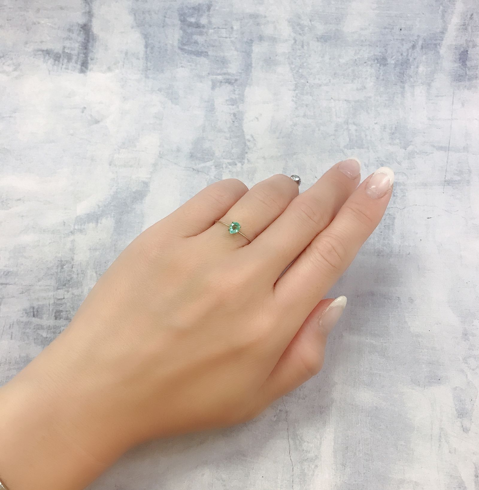 パステルカラーエメラルド コロンビア産 0.31ct [250817229]5.1x3.9mm前後