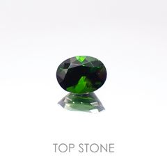クロムトルマリン(宝石名クロム・トルマリン) タンザニア産 0.48ct 識別済[20096222]5.9×4.4mm前後