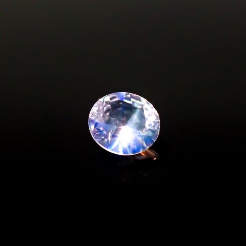 レインボームーンストーン(宝石名ラブラドライト)タンザニア産 0.36ct 識別済[241029206]5.4x4.8mm前後