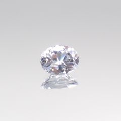 アイスブルーサファイア(宝石名サファイア)スリランカ/マダガスカル産 0.37ct 識別済[230421397]5x3.8mm前後