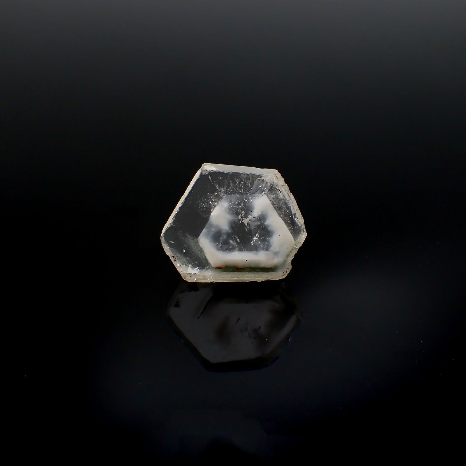 【楽ギフ_包装】 ファントムクォーツ 原石スライス ブラジル産 14.01ct[220716807 コレクション