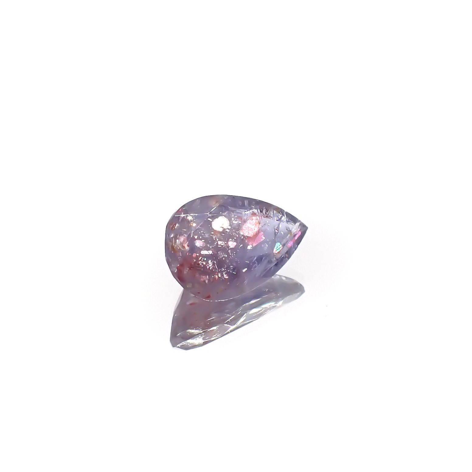 ブラッドショットアイオライト インド産 2.80ct[240125376]12.2x8.1mm前後