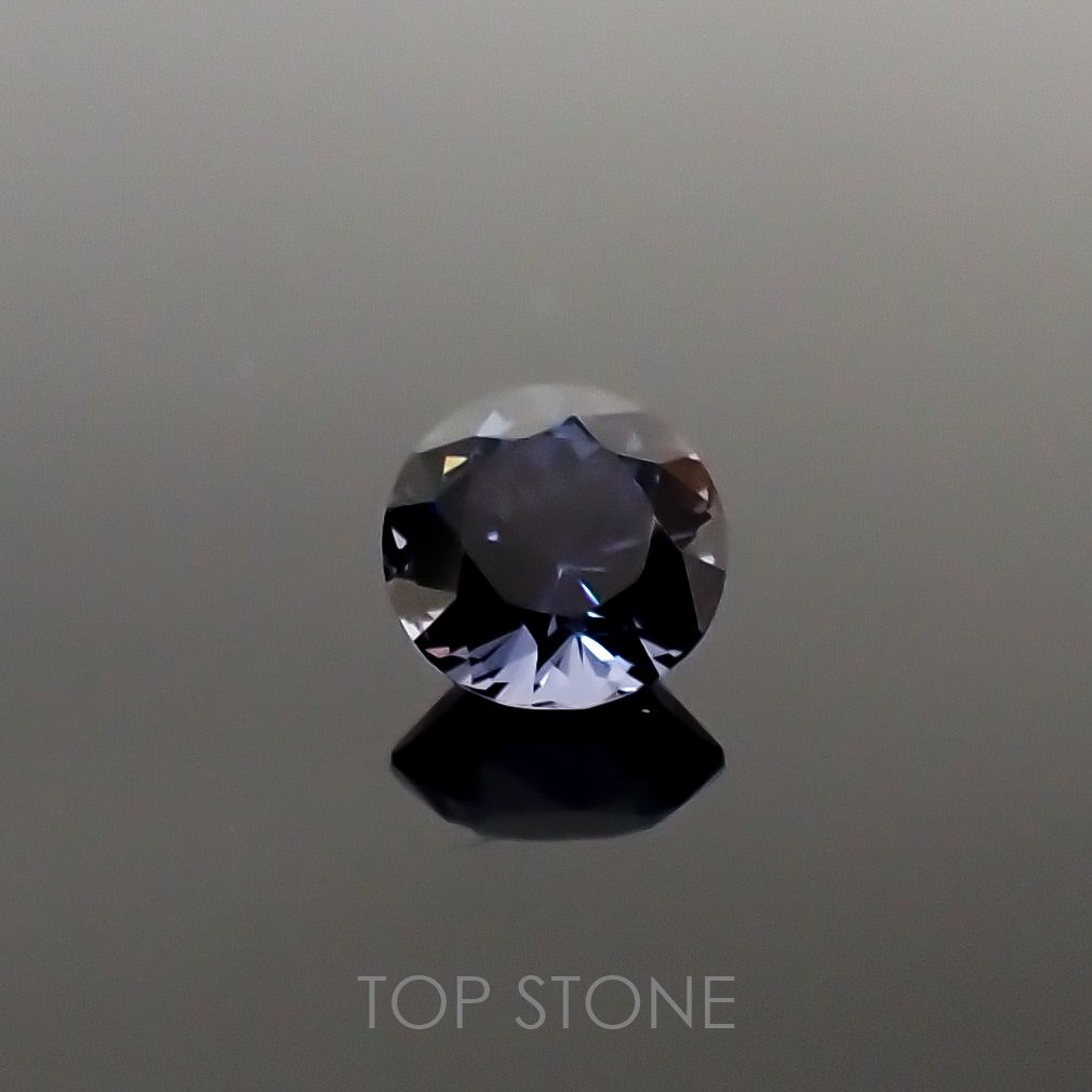 グレイッシュブルースピネル ビルマ産 ルース 0.76ct[210811121]5.5×5.5mm前後